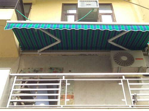 Balcony Terrace Awning - Color: Green