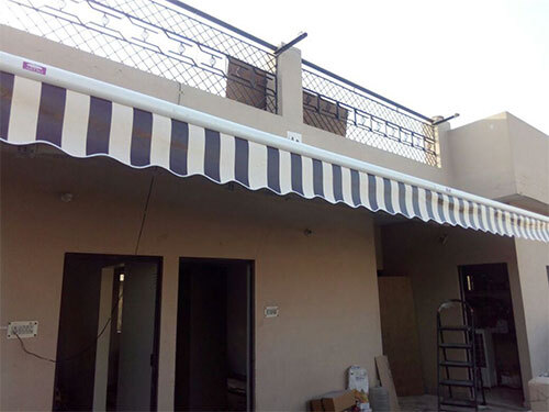 Commercial Terrace Awning - Color: Black