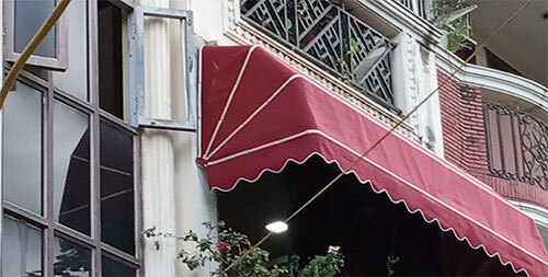 Outdoor Window Awning - Color: Red
