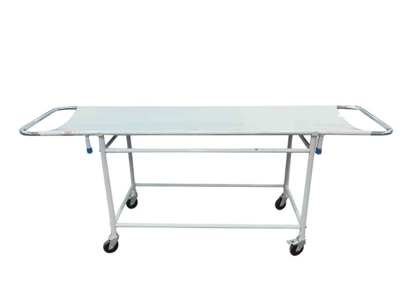 Mild Steel Hospital & Patient Sstretcher - Color: White