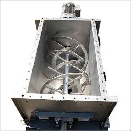 50 Kg Ribbon Blender Mixer - Color: Industrial Grey / Blue / Custom As Per Client
