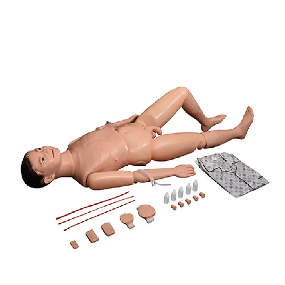 Advanced Male Nursing And Wound Care Manikin - Color: Skin