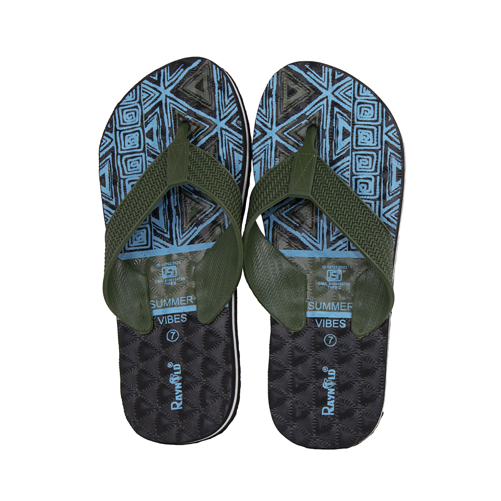 Comfortable Men'S Flip Flop Slippers - Color: Multicolor