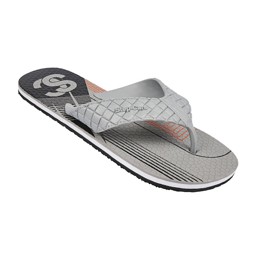 Grey Flip Flop & Slippers - Color: Multicolor
