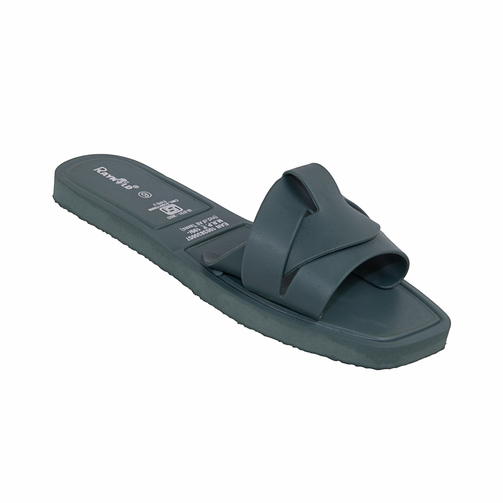 Shoestail Women Green Open Toe Flats Sandals - Color: Multicolor