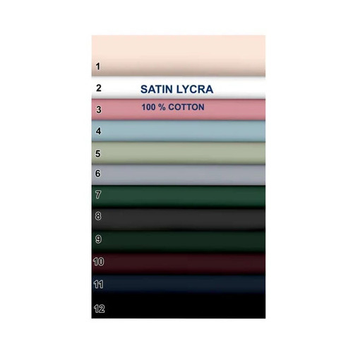 Poly Satin Lycra Shirting Fabric - Attributes: Washable