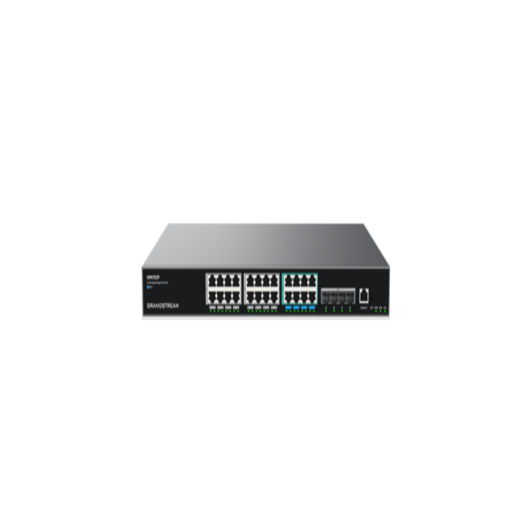 Grandstream GWN7821P लेयर 3 प्रबंधित मल्टी-गिगाबिट PoE+ स्विच