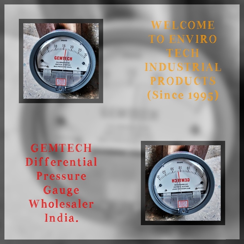 GEMTECH Differential Pressure Gauge Distributor For Chittorgarh Rajasthan