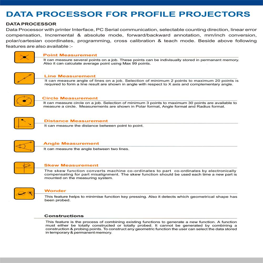 High Sharpness Profile Projector RPP-350 DR