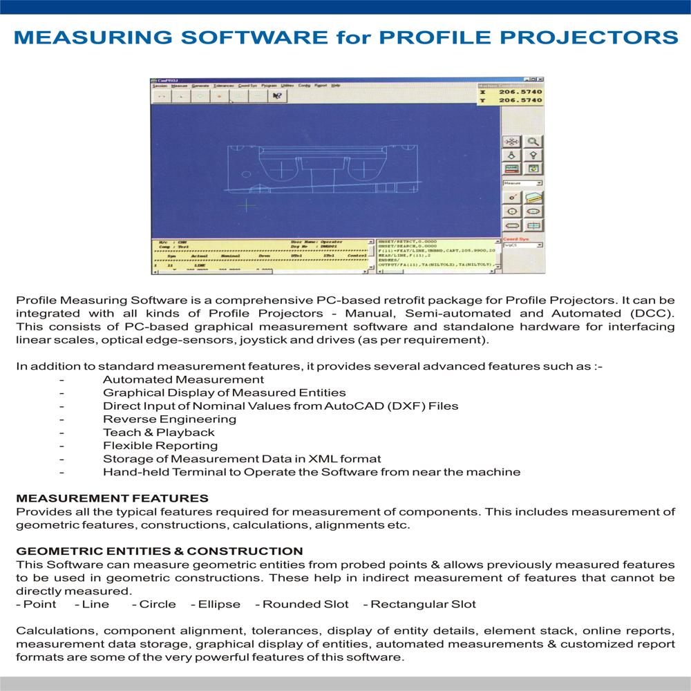 High Sharpness Profile Projector RPP-350 DR