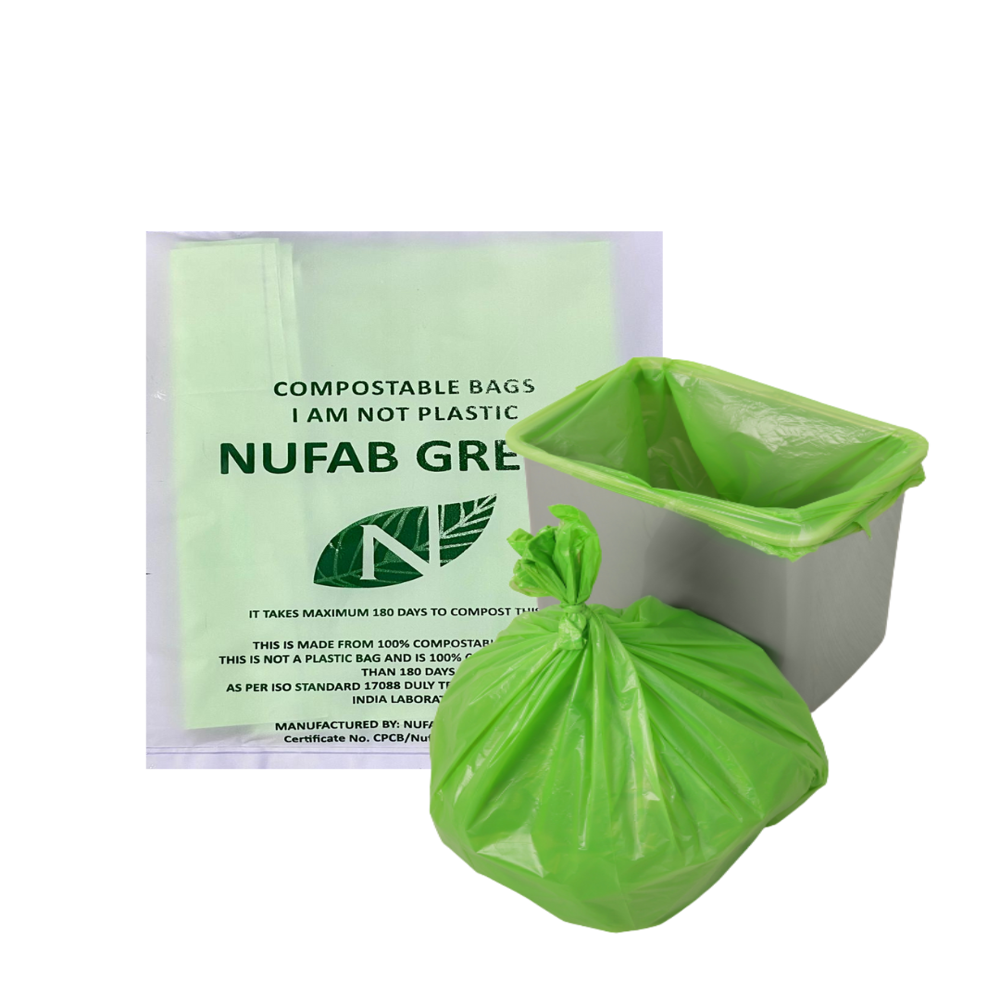 Compostable Garbage Bags - Color: Green