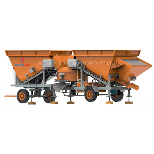 Electric Mobile Concrete Batching Plant - Dimension (L*W*H): Varies As Per Model Millimeter (Mm)