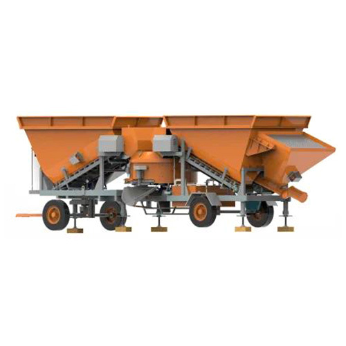 30 Meter Cubeshhr Mobile Concrete Batching Plant - Color: Customized