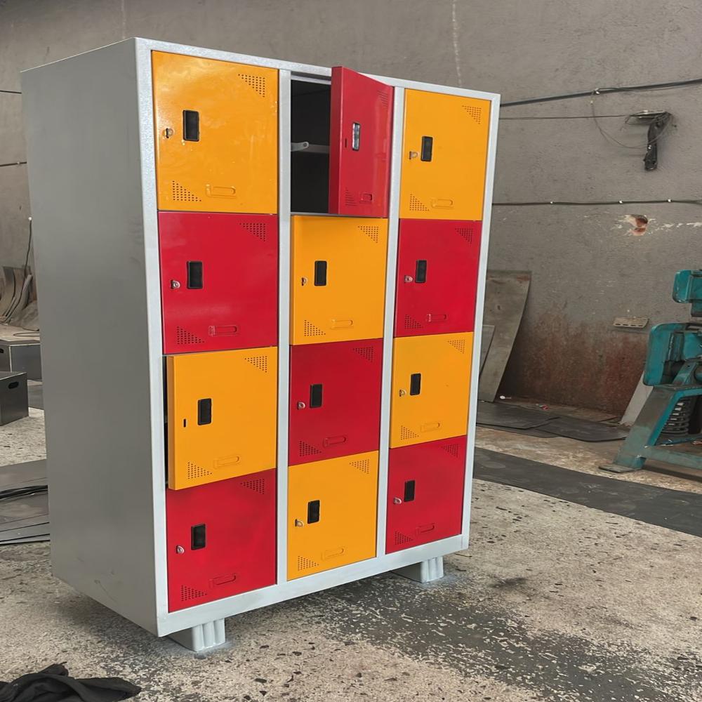 12 Door Ms Storage Locker - Color: Grey