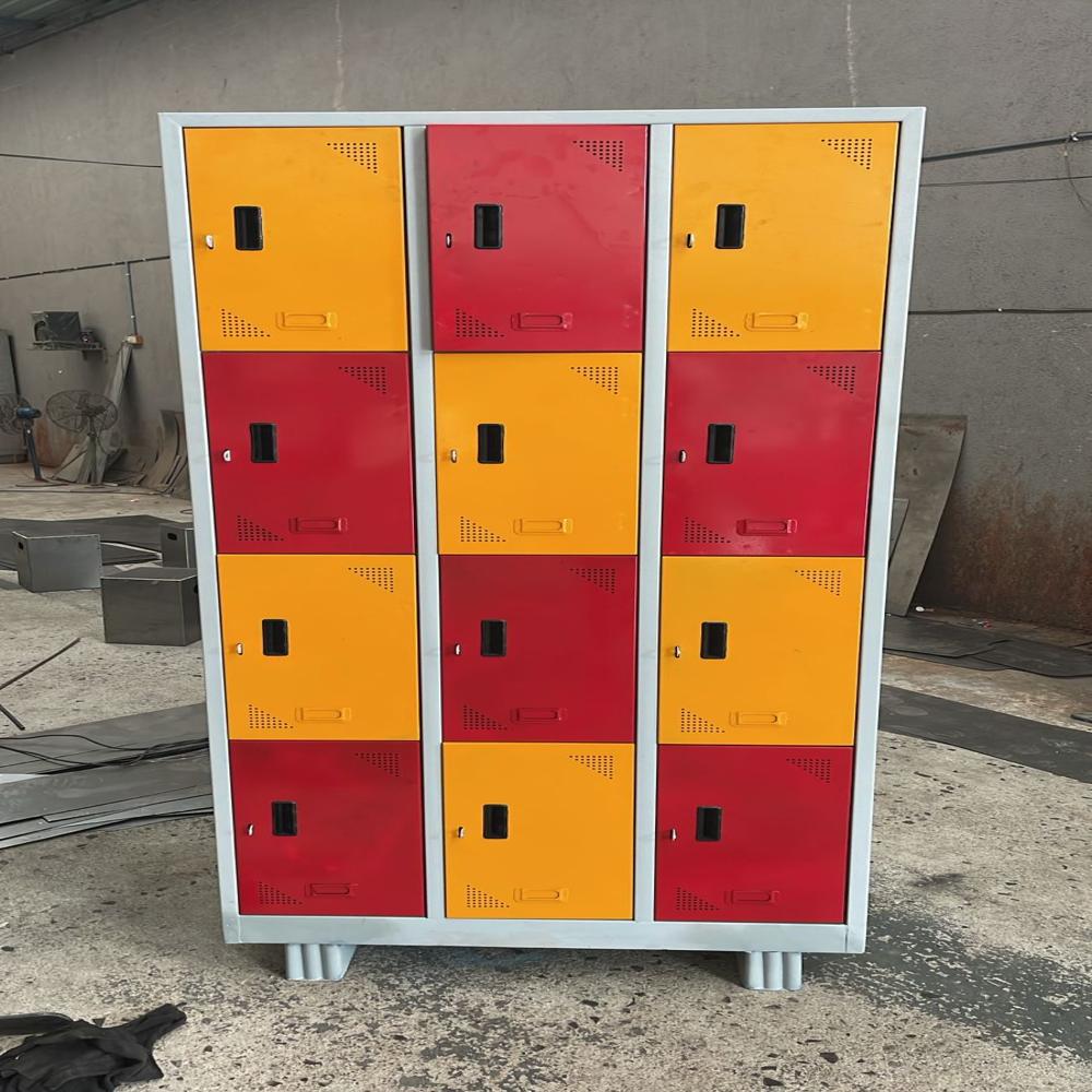 12 Door Ms Storage Locker - Color: Grey