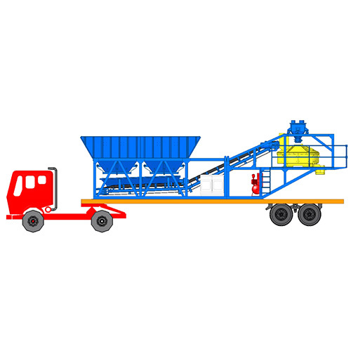 Truck Mounted Concrete Batching Plant - Dimension (L*W*H): Varies As Per Model Millimeter (Mm)