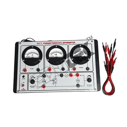 FET CHARACTERISTICS APPARATUS WITH BAKELITE PANEL & ROUND METERS