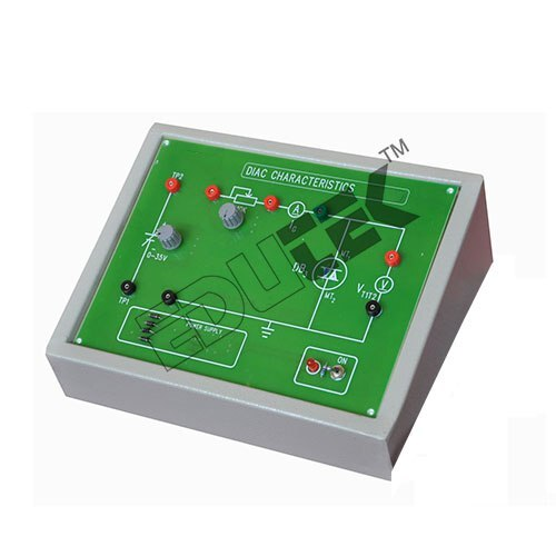 Diac Characteristics - Fr-4 Glass Epoxy Pcb With 0-35v Variable Power Supply, V-i Graph Plotting Capabilities, Includes Socket And Patch Cards