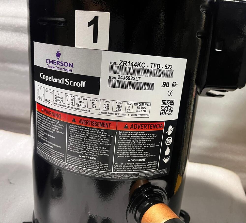 Emerson ZR144 12 Ton Scroll 3 Phase Compressor