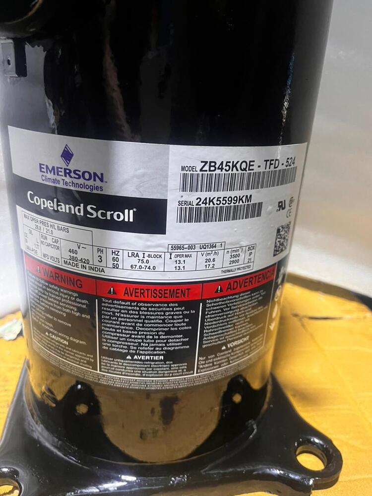 Emerson ZB45 5 Ton Panasonic-SB 357 4 Ton 3 Phase Scroll Compressor