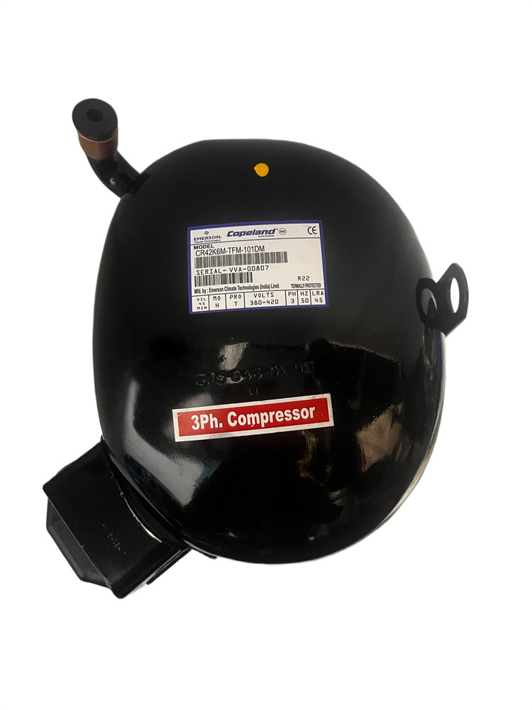 Cr42 3 Ton 3 Phase Hermetic Compressor - Color: Black