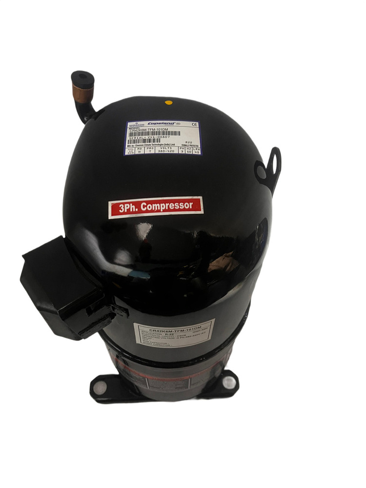 Cr42 3 Ton 3 Phase Hermetic Compressor - Color: Black