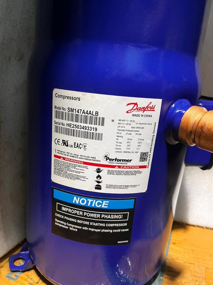 Danfoss SM147 11 Ton 3 Phase Scroll Compressor