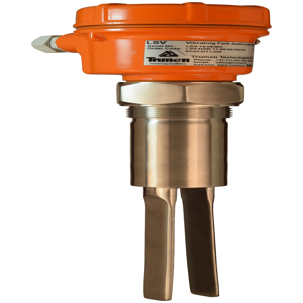 Vibrating Fork Point Level Switch For Solids - Color: Orange