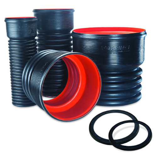 Corfit - Underground Double Wall Corrugated Pipes - Color: Black