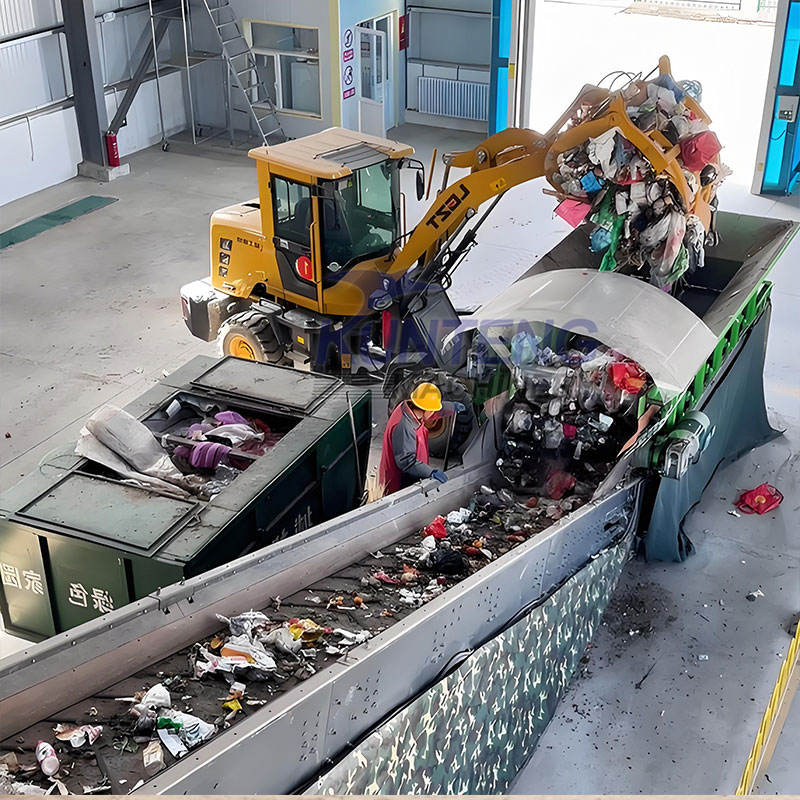 100t/day Garbage Classification Recycling Plant Construction Garbage Sorting Line Decoration Waste Sorting Machine - Output: 8 Ton/hr