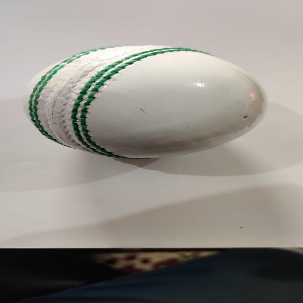 White Cricket Leather Ball - Age Group: Adults