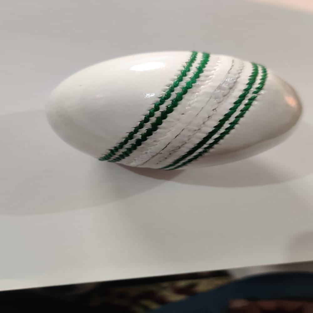 White Cricket Leather Ball - Age Group: Adults