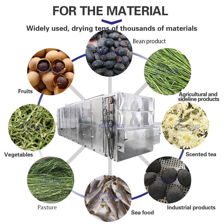 Cattail Grass Chain Drying Machine Grass Feed Mesh Belt Drying Equipment Timothy Grass Hay Large Drying Machine