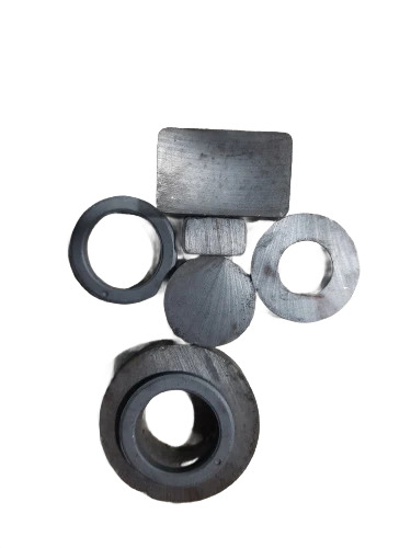 Square Block Ferrite Magnets - Color: Black