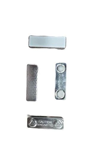 Metal Name Badges - Color: Silver