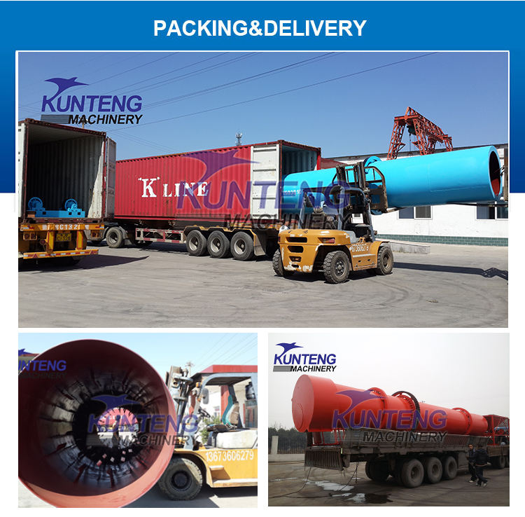 Continuous Sawdust Sand Rotary Drying Machine Cocopeat Rotary Dryer