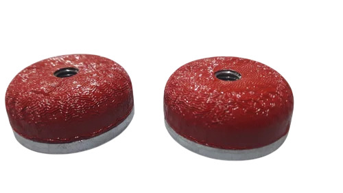 Alnico Button Magnet - Color: Red