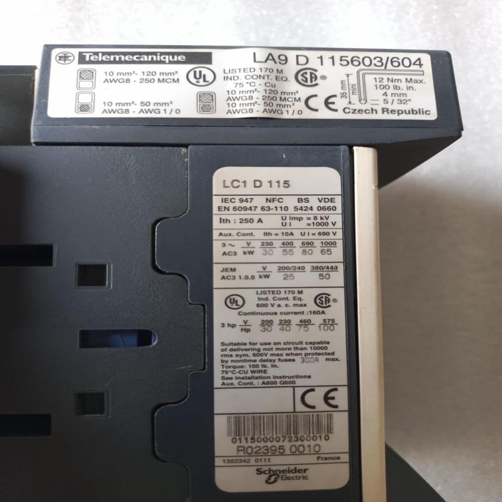 Schneider Lc1d115 Contactor Power Contactor 115amp