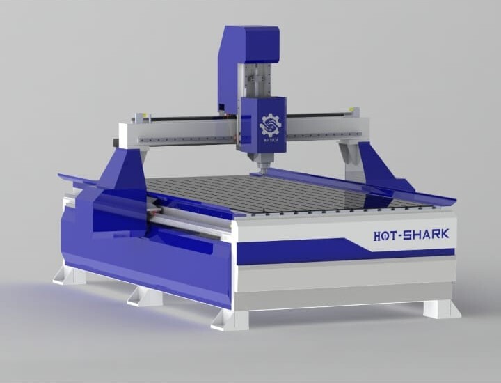 Heavy Duty Fully Servo Cnc Router Machine - Color: Blue