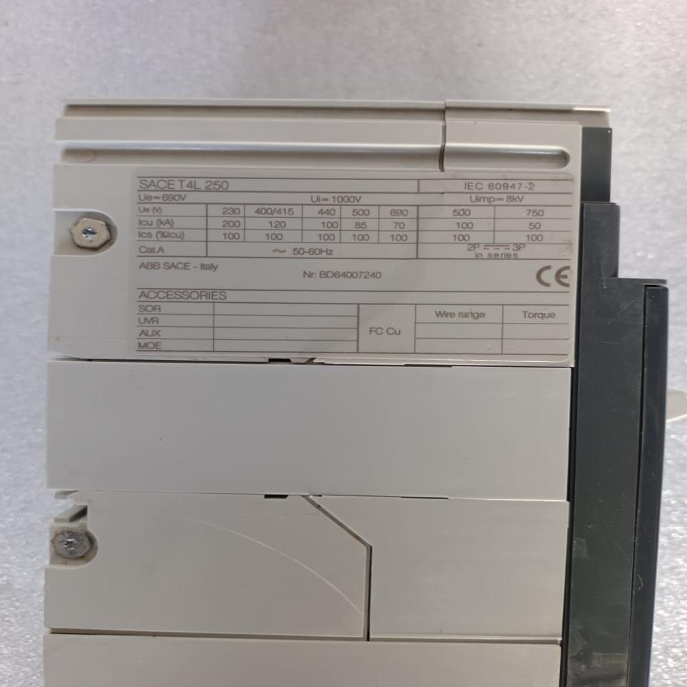250a Mccb Abb Sace T4l250 250amp Mccb Circuit Breaker
