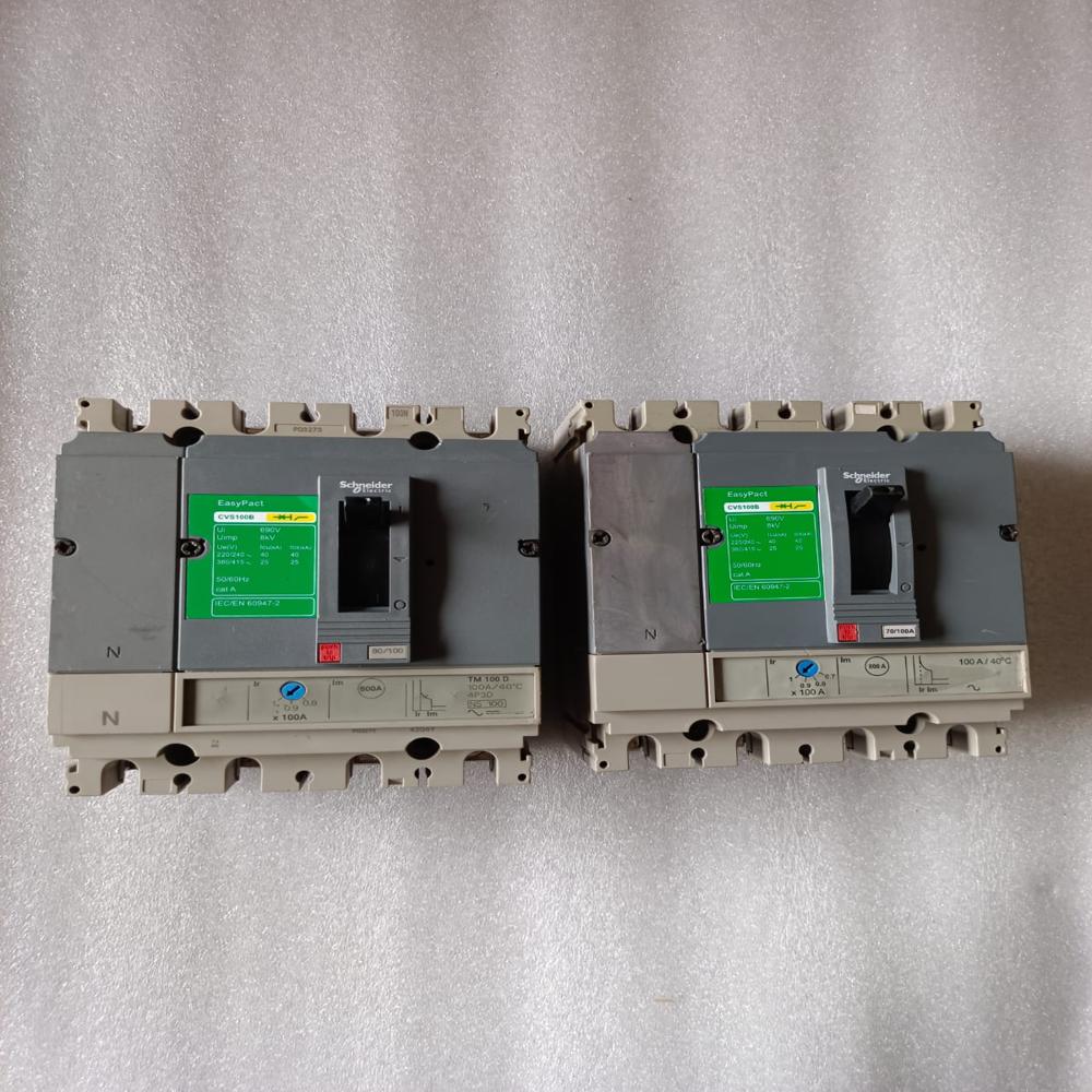 Schneider 100Amp 4 Mccb Schneider Cvs100B 100A Moldes Case Circuit Breaker - Frequency: 50/60 Hertz (Hz)