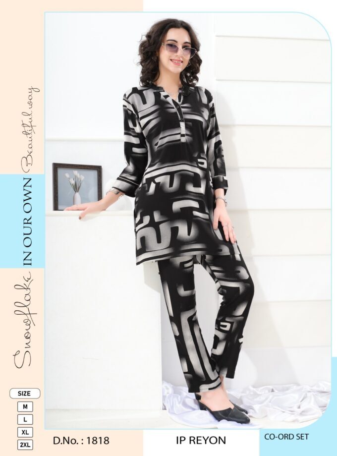 Womy Premium Rayon Co-ord Set  Chic Comfort Meets Effortless Style