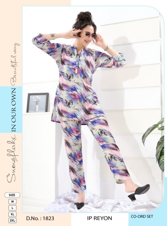 Womy Premium Rayon Co-ord Set  Chic Comfort Meets Effortless Style