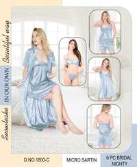 Luxury Bridal 6-piece Honeymoon Bridal Set - Fabric Type: Silk