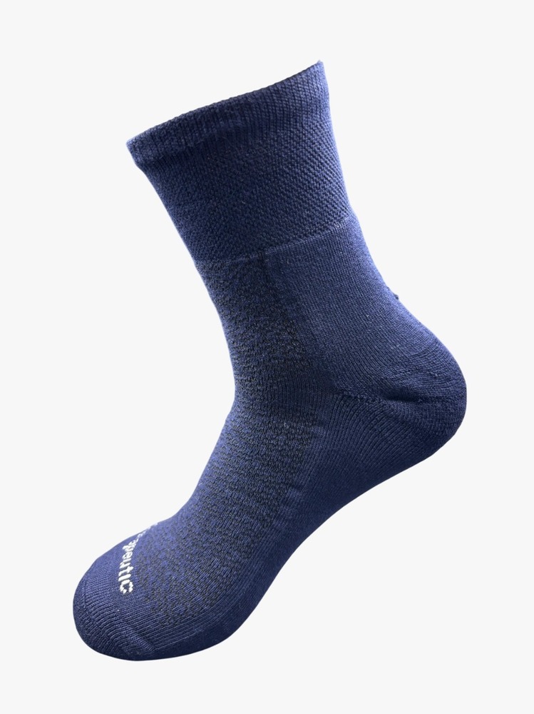 Bamboo Comfort Crew Socks A Ultra Soft & Breathable- Packing Of 2 Pairs - Color: Blue