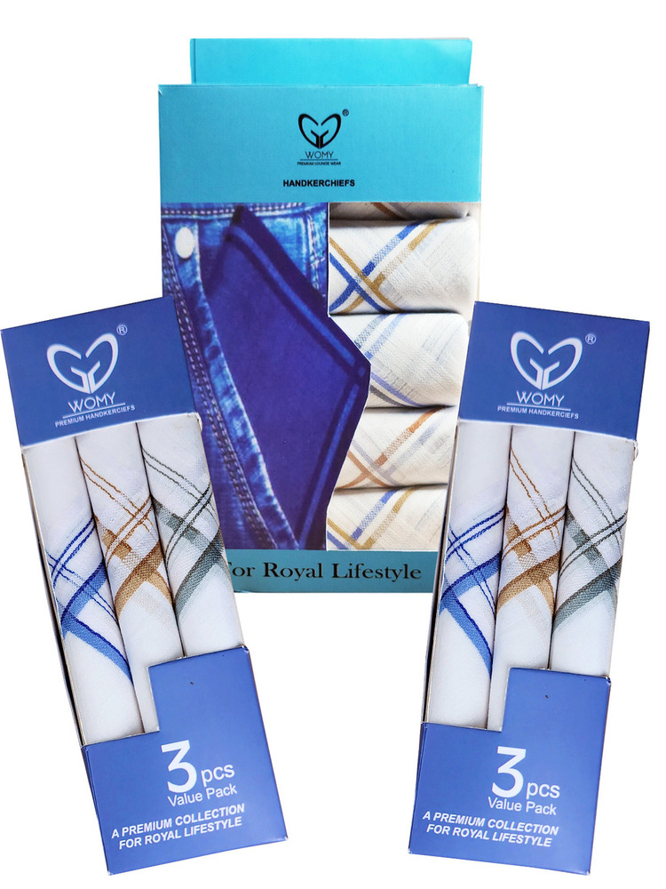 Womy Pure Cotton Premium Handkerchief 3400+ 4400 WB