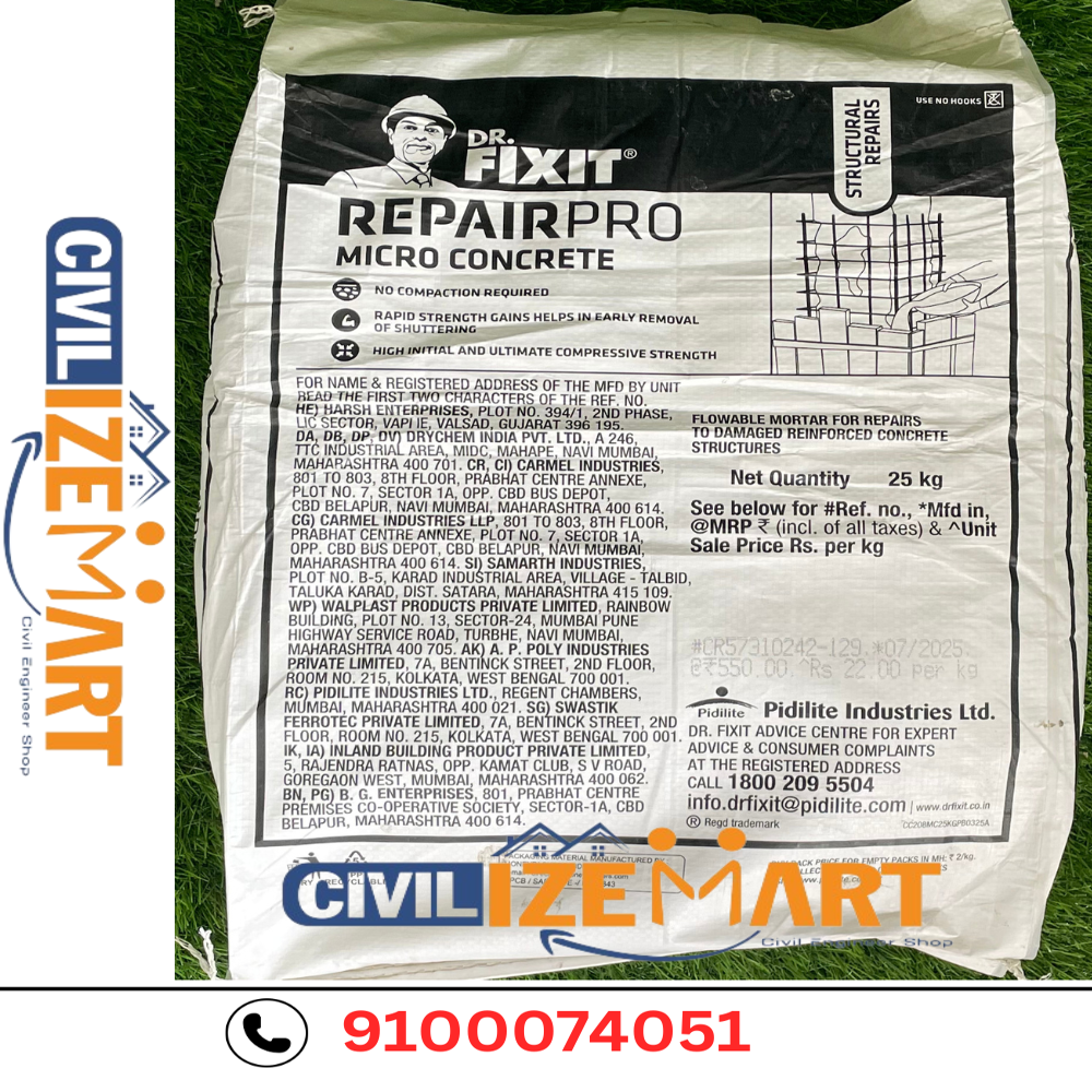 DR.FIXIT REPAIR PRO MICRO CONCRETE (25 KG)