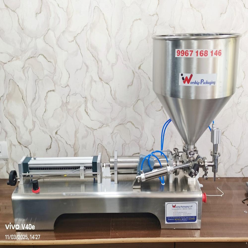 SEMI AUTOMATIC PASTE FILLING MACHINE