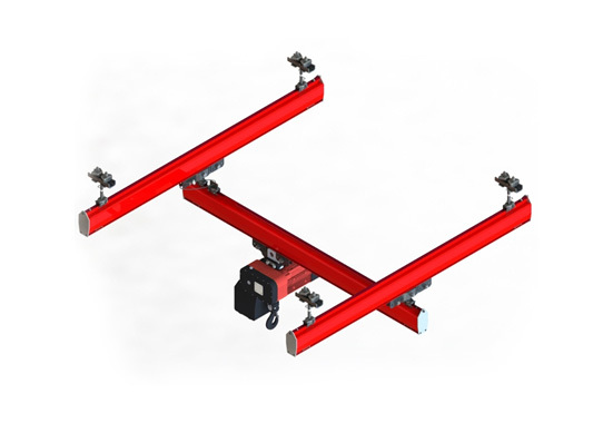 Single Girder Light Crane System - Material: Mild Steel