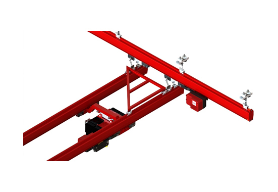 Double Girder Light Crane System - Color: Red